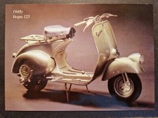 CARTOLINA PUBBLICITARIA - VESPA 125 - ANNO 1948