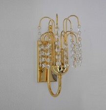 applique 407 A1 swarovski Italamp montatura in metallo oro lucido vintage