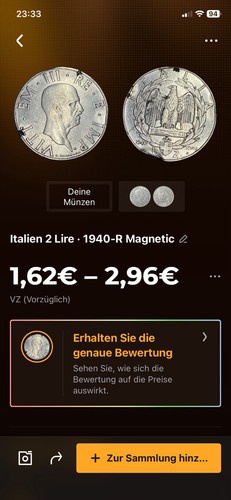Moneta italia lire 1940 r - italia,