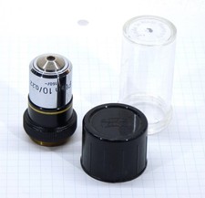 Carl Zeiss West obiettivo microscopio PLAN 10/0,22 * obiettivo panoramico + scatola RMS