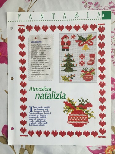 Schema punto croce ricamo - punto,