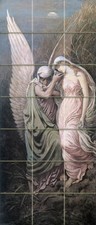 21 Piastrelle Art Elihu Vedder Murale Ceramica Decorazione Bagno Backsplash Piastrella #486