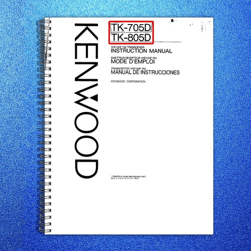 Kenwood 705d 805d vhf - kenwood, tk-805d
