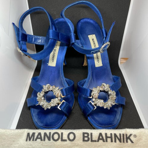 Manolo blahnik decolte blu - manolo,