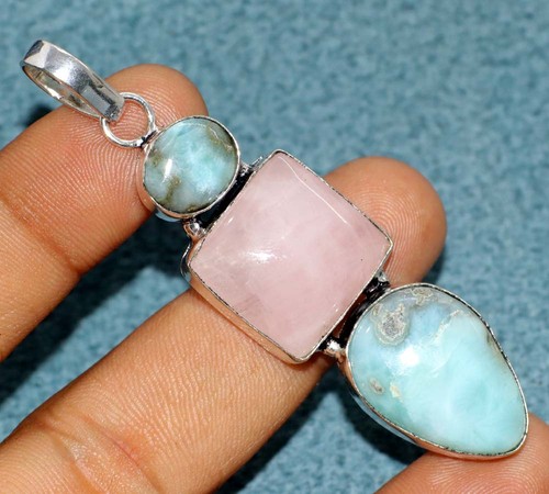 Ciondolo lungo larimar - ciondolo,