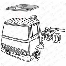 Padiglione tetto Iveco 50GZ tetto alto     9071757  9068662 79-430    9071757  9
