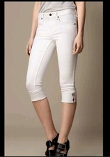 Burberry Brit Buckingham white capri jeans
