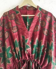 Maxi abito lungo in pura seta