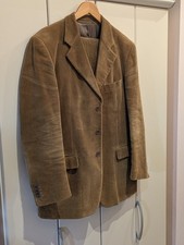 completo abito uomo 2 Pezzi TG 50 in VELLUTO A COSTE colore TABACCO CHIARO