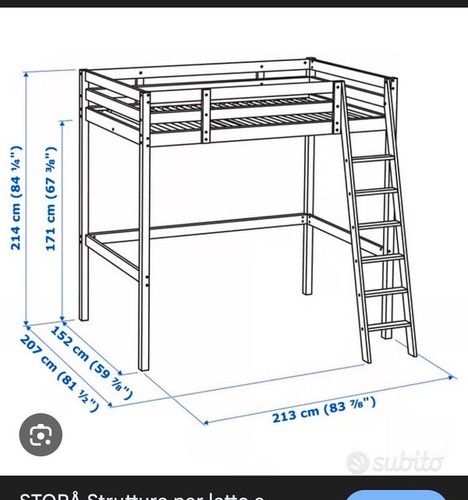 Letto soppalco ikea - a,