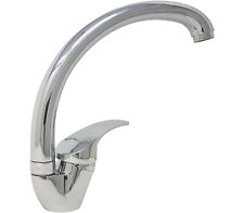 Rubinetto Miscelatore Monocomando Lavello Cucina Cromato Canna Alta Rotante 8411