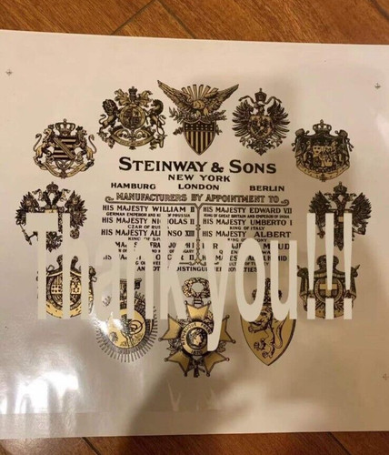 One steinway decalcomania - one,