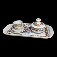 Servizio Caffe Depos T. Limoges Vintage motivi floreali fiori e oro
