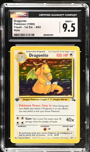 Pokemon dragonite holo - 4/62,