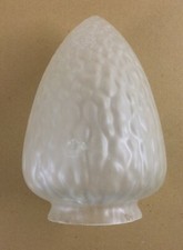 COPPA PER LAMPADA-ARTISTICO DECORO-VETRO UTILISSIMO PER LAMPADARI O APPLIQUE