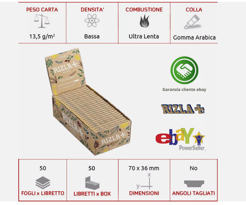 Cartine rizla natura corte - cartine,