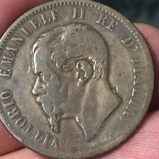 REGNO D'ITALIA VITTORIO EMANUELE II 10 CENTESIMI 1862 M MILANO