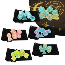 Set di dadi poliedrici con custodia per giochi da tavolo DND