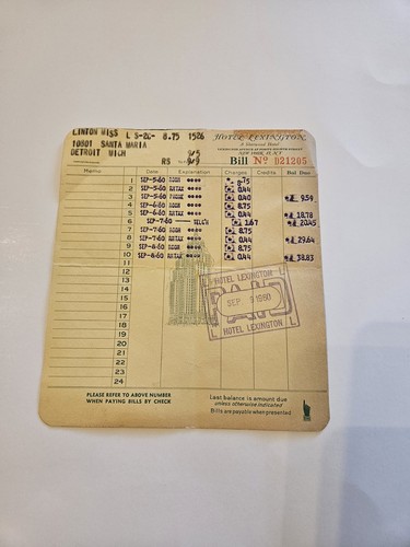 1960 hotel lexington new york - lexington,