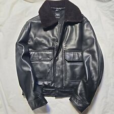 NUOVA GIACCA ZARA NERA PELLE