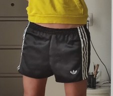 Shorts ADIDAS Vintage . Tg 85/34 ( XS). Neri - bianchi.