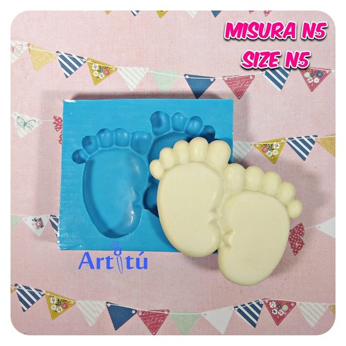 Stampo silicone piedini - in,