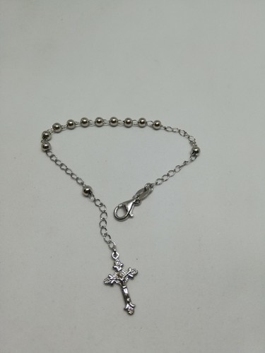 Bracciale rosario argento - bracciale,