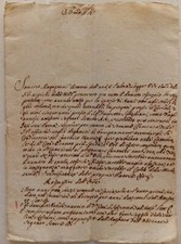 Rarissima Lettera manoscritta