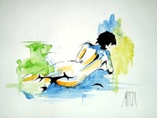 Acuerello originale dipinto a