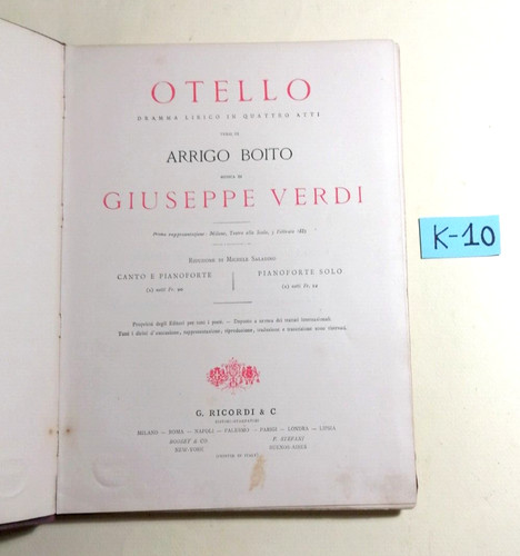 Libro giuseppe verdi otello - giuseppe, verdi-otello