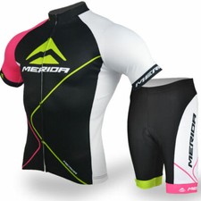 Merida Arc Kit Ciclismo Uomo Maglia Manica Corta Pantaloncini Imbottiti Set Abbigliamento Bici