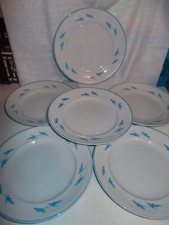 LOTTO 6 PIATTI PIANI CERAMICA