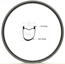 Cerchio in carbonio 29er MTB