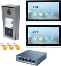 KIT VIDEOCITOFONO HIKVISION DS-KIS604-S IP | 2 Chiamate Con 2 Monitor