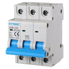Interruttore Magnetotermico Automatico 3P 25A 6000A 220V 380V Salvavita Stotz Oc