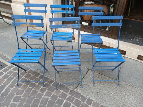 Antiche seggiole pieghevoli - seggiole, in