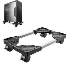 Supporto PC Case Fisso Con Ruote: Ventilato e Regolabile - CPU Mobile, Carrello 