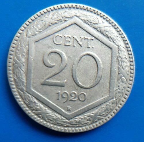 Centesimi 1920 esagono - centesimi,