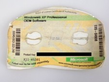 Adesivo chiave licenza