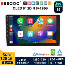 6+128GB 8-Core 9" 2 DIN Car