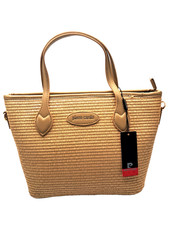 Borsa mano paglia con - a,