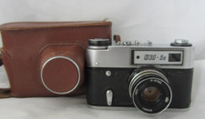 FOTOCAMERA SOVIETICA RUSSA A TELEMETRO FED-5 B FUNZIONANTE