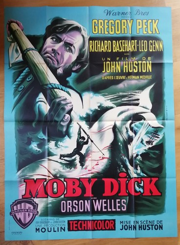 Moby dick gregory peck affiche - moby,
