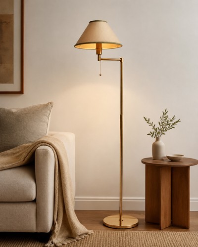 Piantana vintage ottone