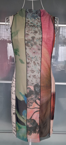 Abito midi desigual pannello - midi,