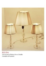 TRIS DI LUMI IN CRISTALLO