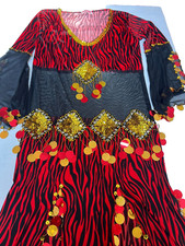 Sexy abito da danza del ventre orientale, gonna e top da danza del ventre imp...