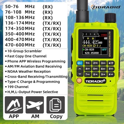 Tidradio vhf uhf - h3,