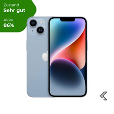 Apple iPhone 14 Plus 128GB Blu, Ottimo - Ricondizionato, Garanzia 24 Mesi