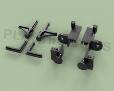 Kit accessori per cesoie basculanti 136 mm finestra cantina finestra basculante set nero/bianco